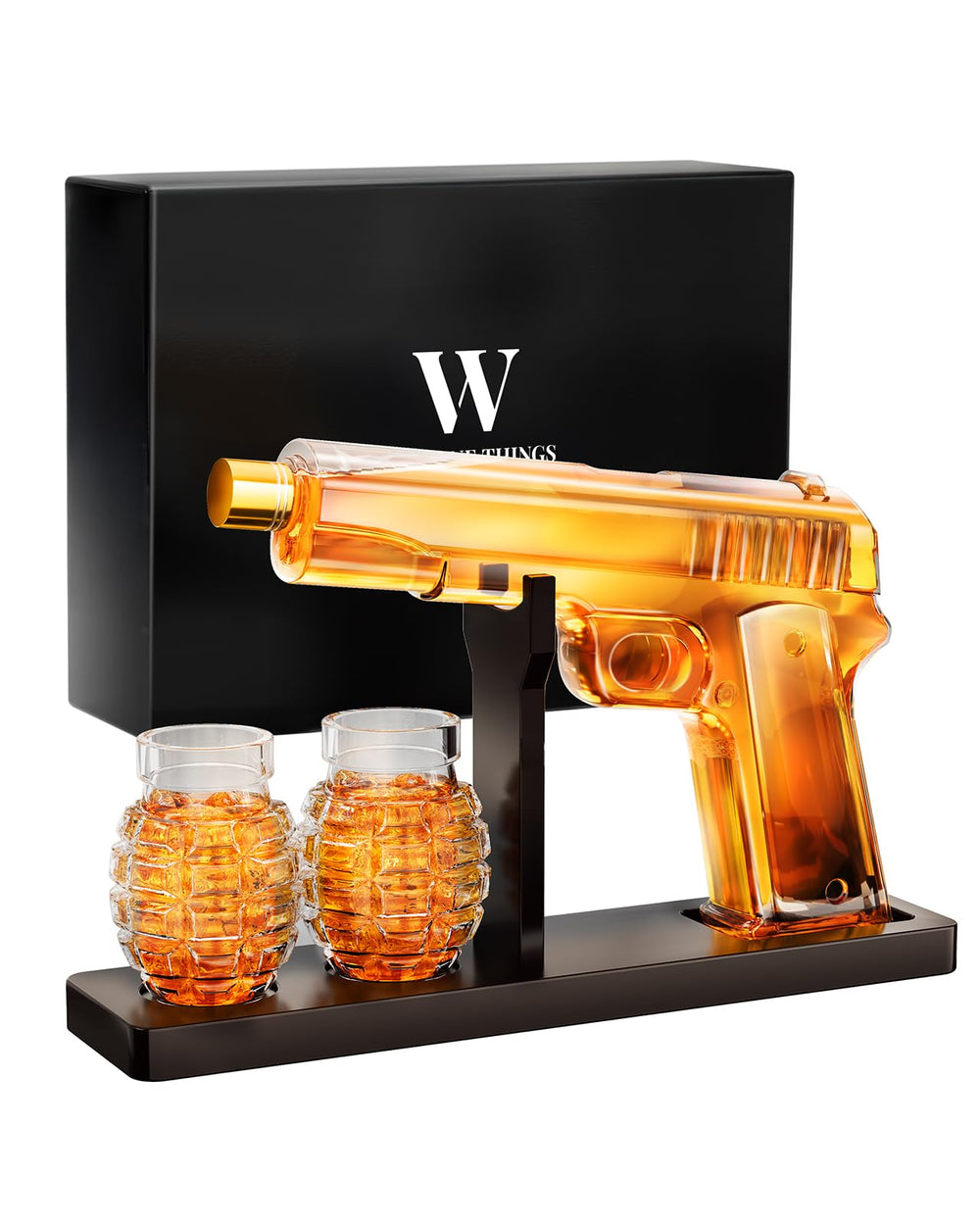 The Wine Things coffret décanteur face présentant un design original et élégant