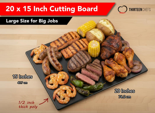 Thirteen Chefs gros plan texture HDPP durable pour découpe intensive
