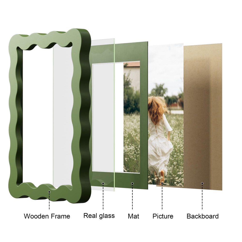 THKRLOF cadre sans passe‑partout contenant une photo 11x14 adaptable