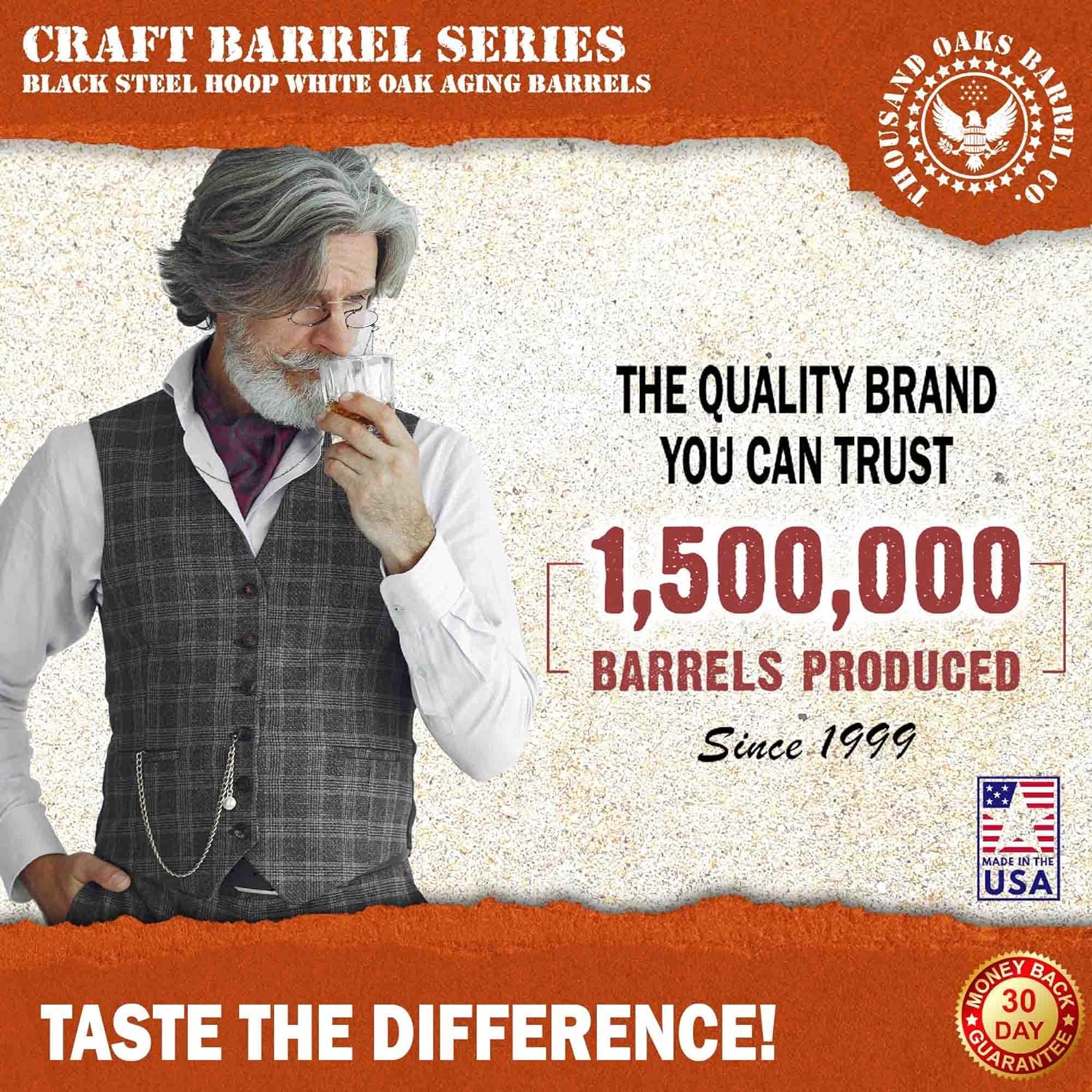 THOUSAND OAKS BARREL cocktail servi après vieillissement offrant profondeur aromatique