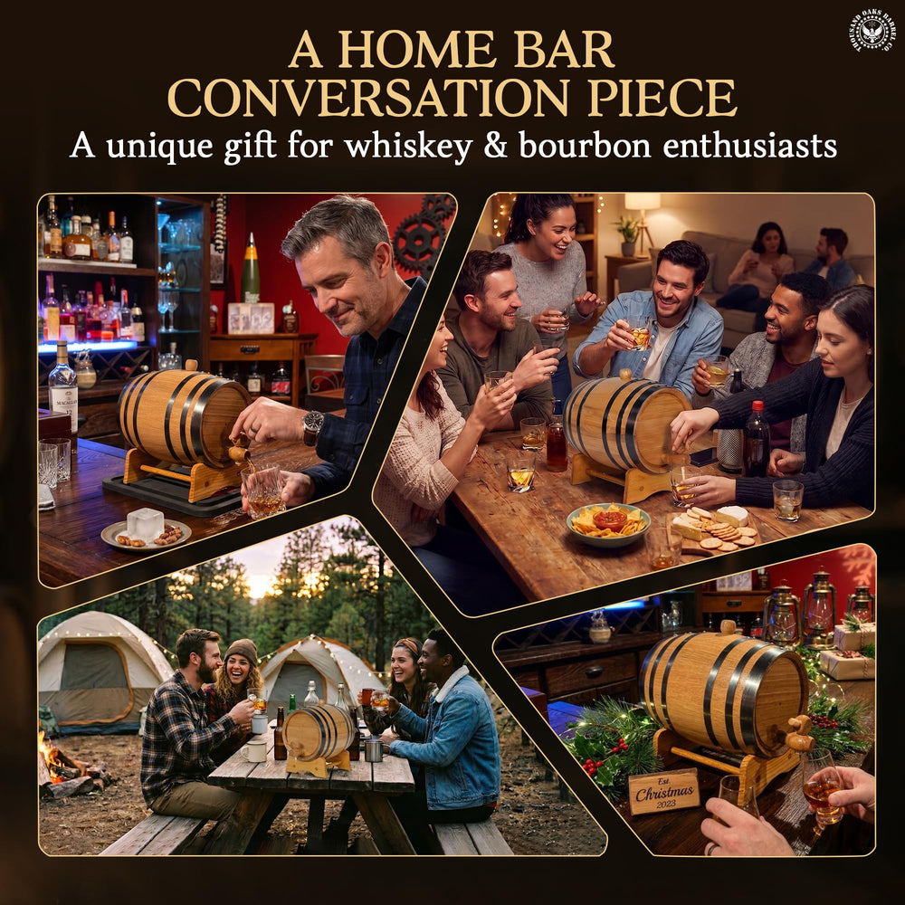 THOUSAND OAKS BARREL sur étagère bar, apporte style et stockage fonctionnel