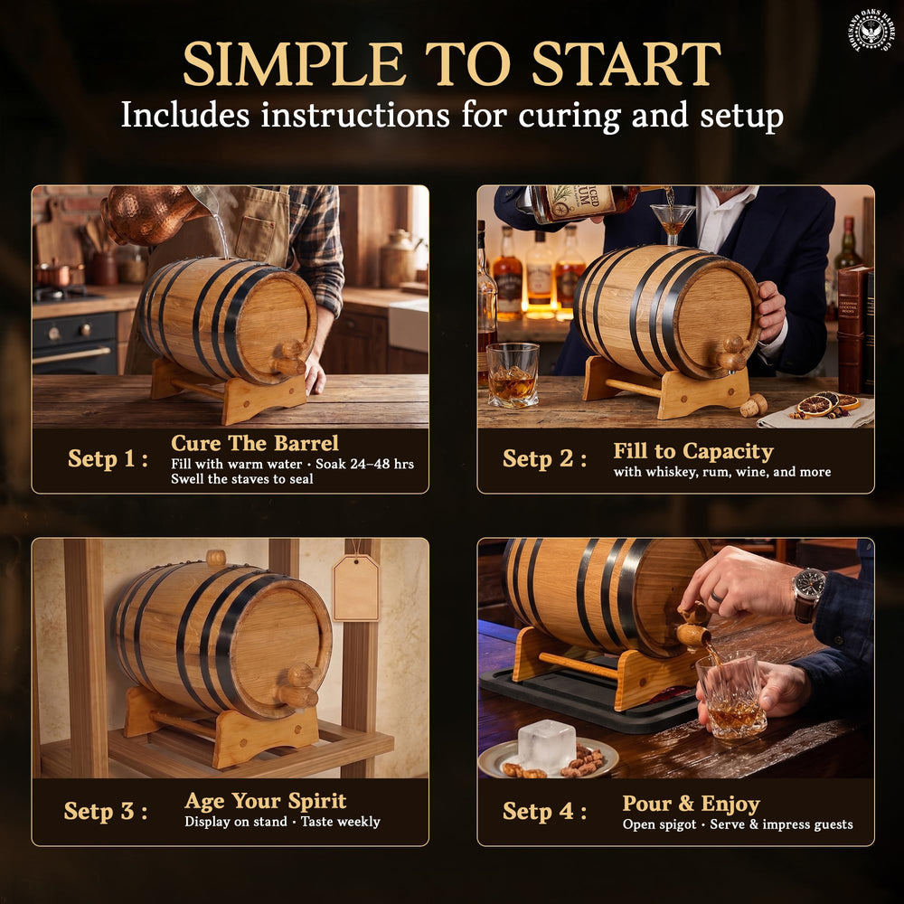 THOUSAND OAKS BARREL kit complet, accessoires inclus pour démarrer le vieillissement