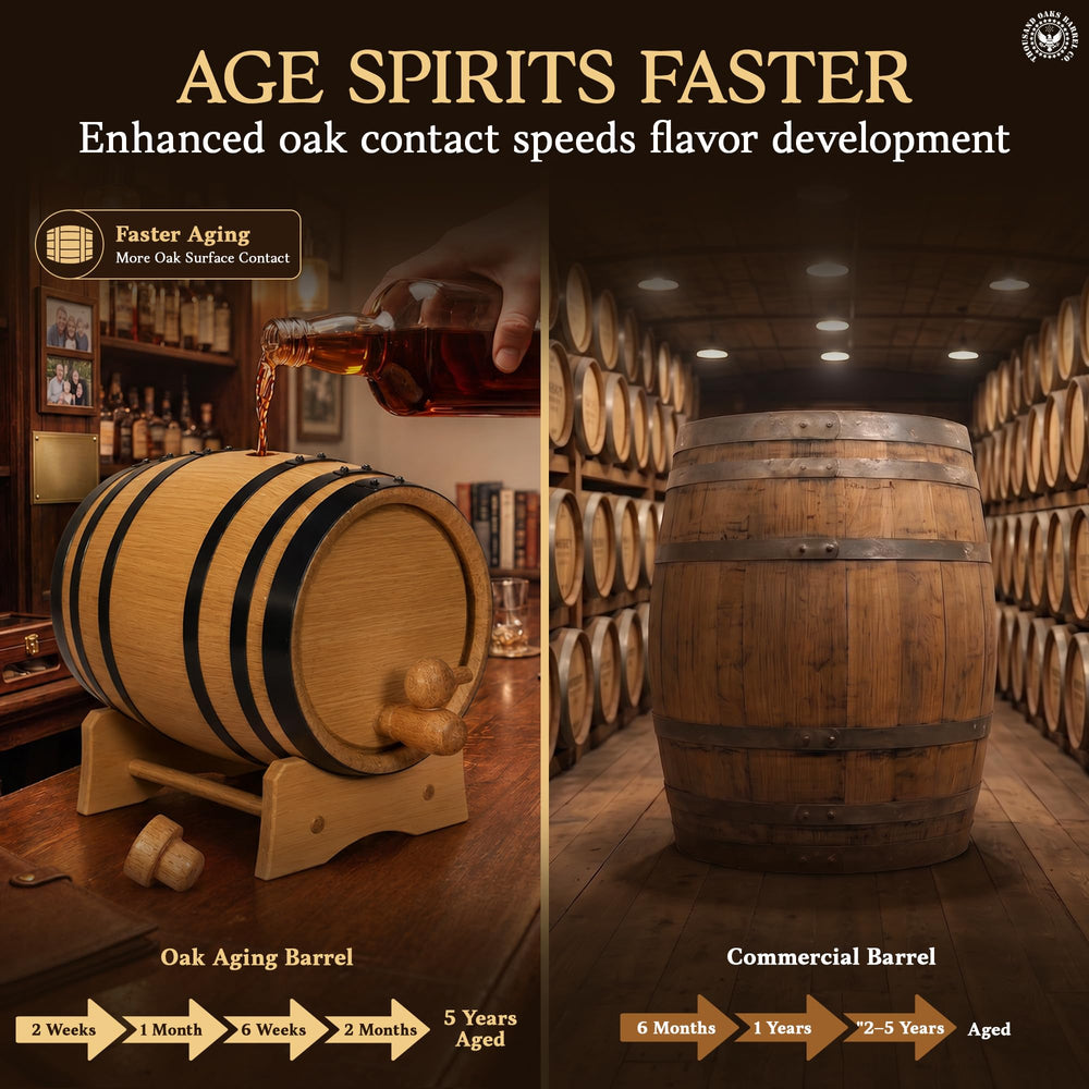 THOUSAND OAKS BARREL gros plan chêne, grain visible pour extraction aromatique accrue
