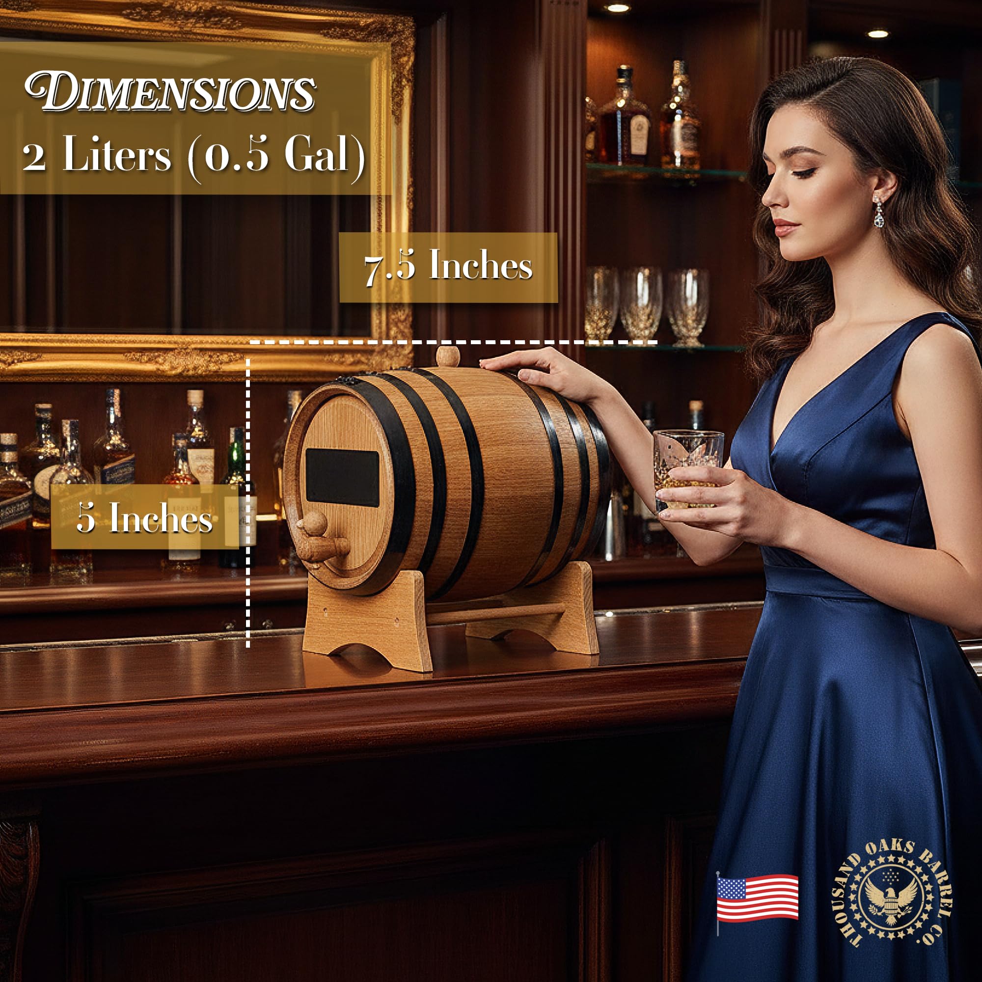 Thousand Oaks Barrel versant cocktail pour infuser boissons maison