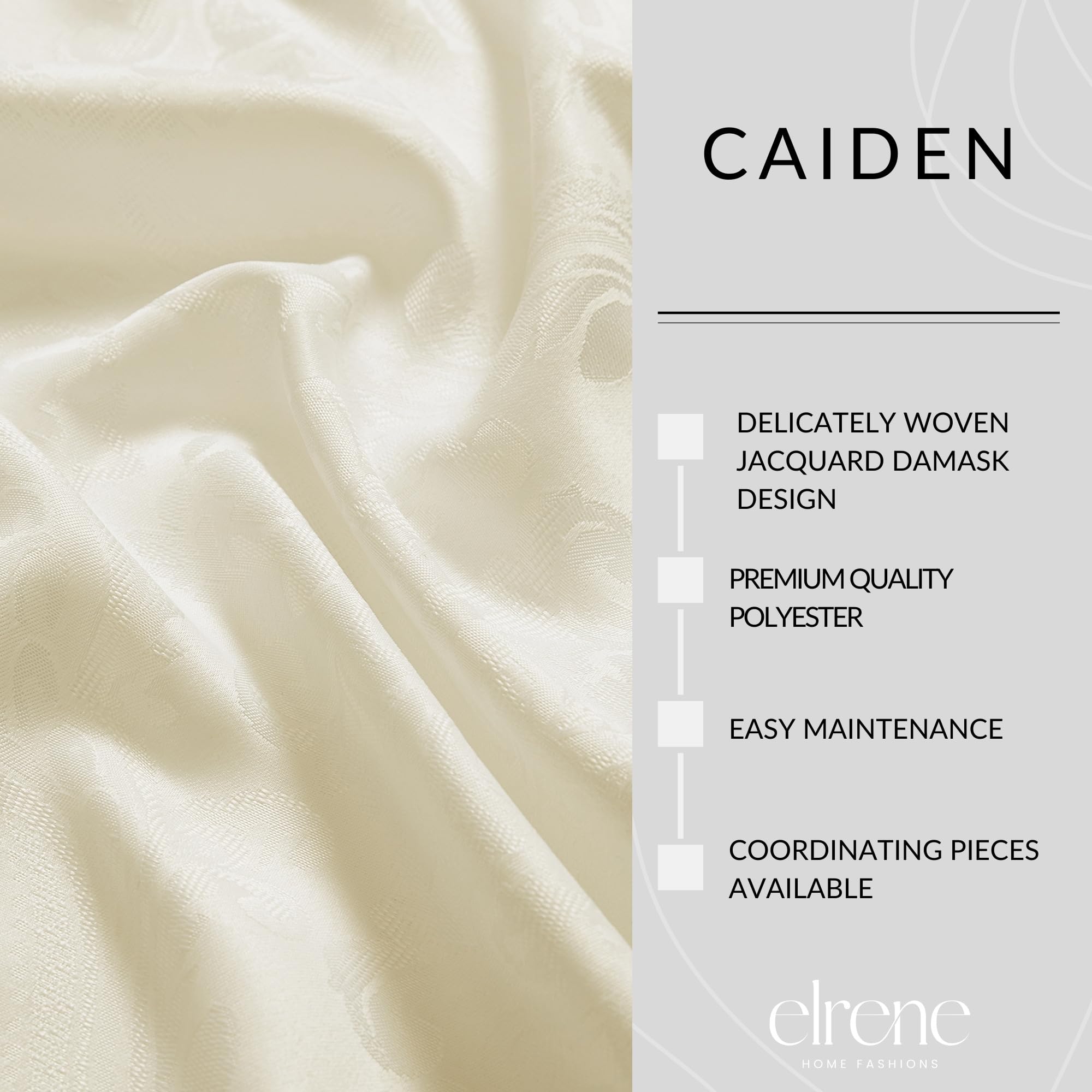 Threadmade Caiden bord ourlé montrant finition durable et protection