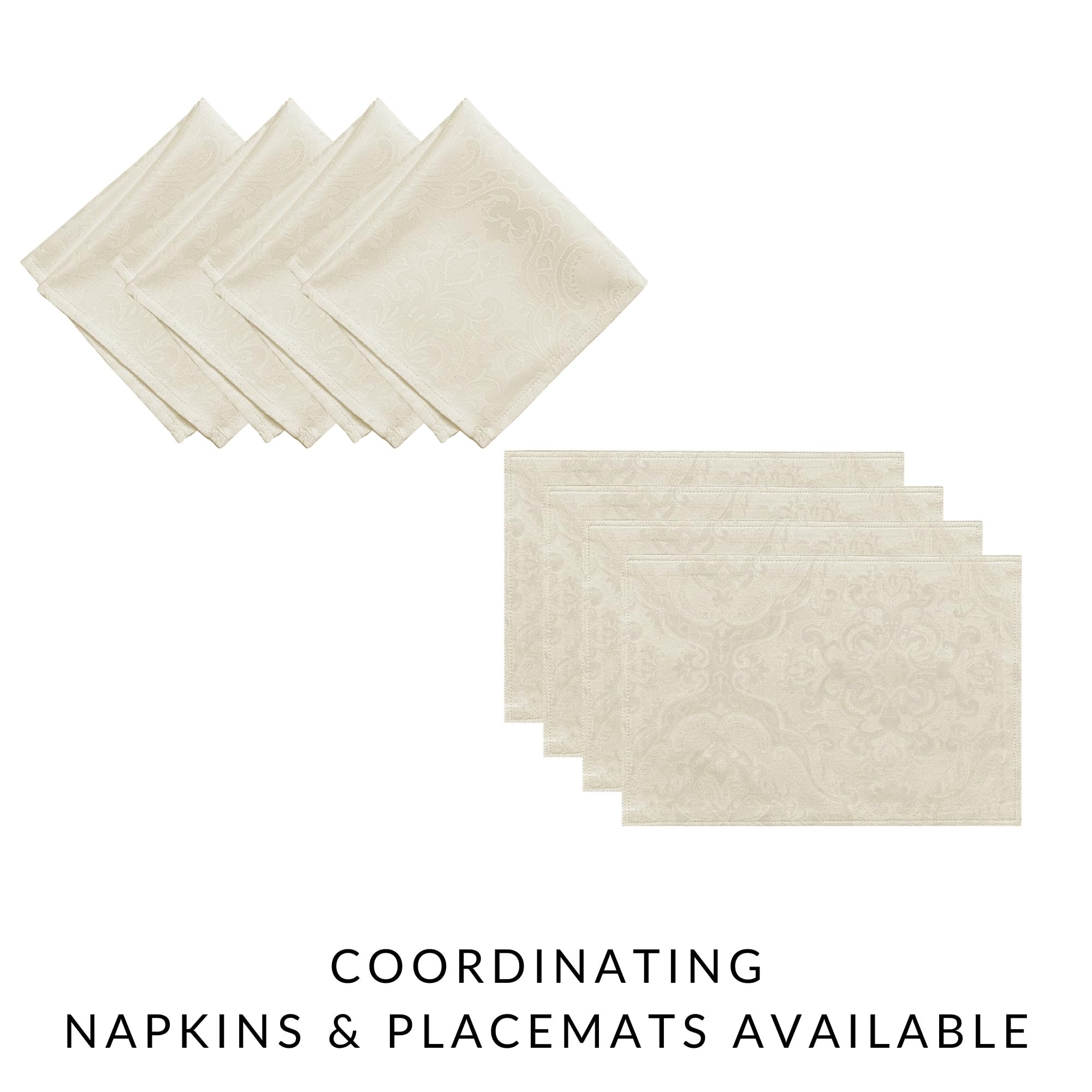 Threadmade Caiden nappe en situation festive mettant en valeur décor de table