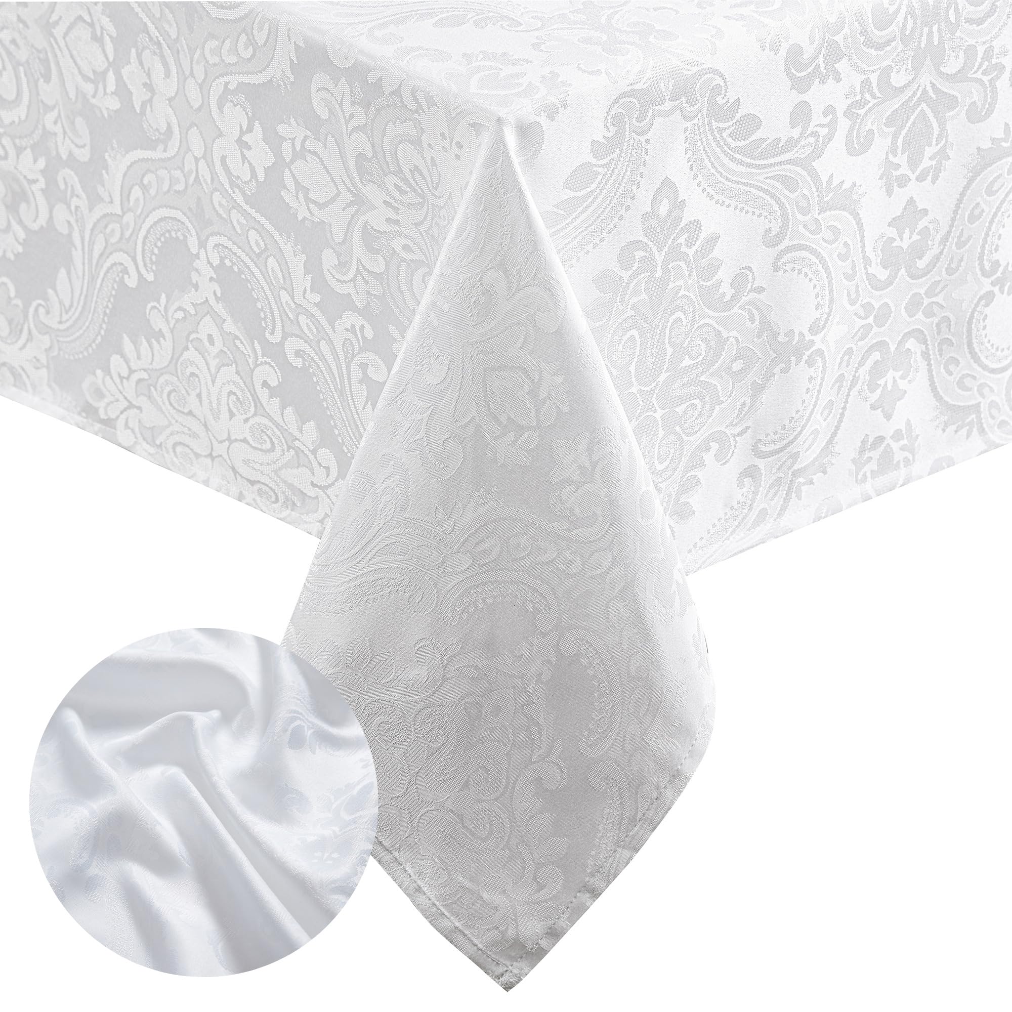 Threadmade Caiden gros plan motif damas, texture raffinée et durable