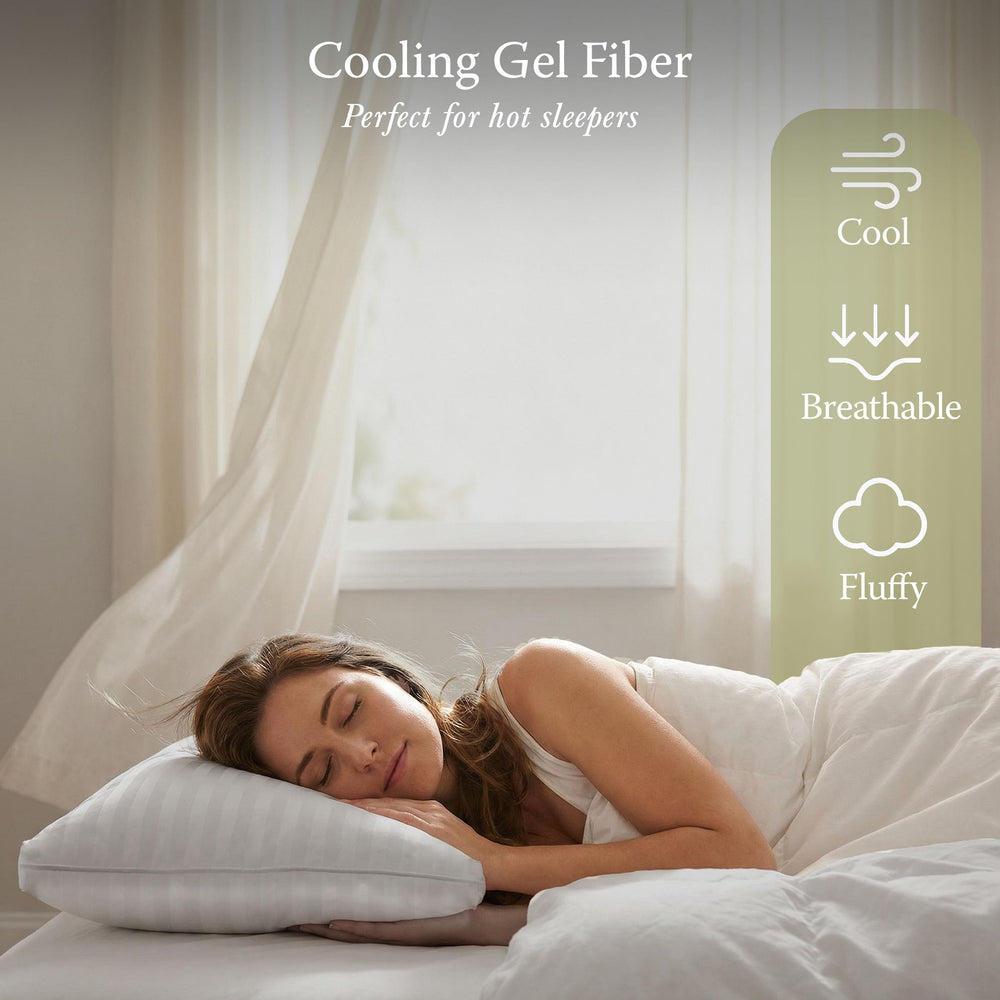 Threadmill détail garnissage alternative duvet offrant douceur et soutien aéré