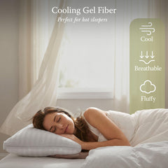 Threadmill détail garnissage alternative duvet offrant douceur et soutien aéré