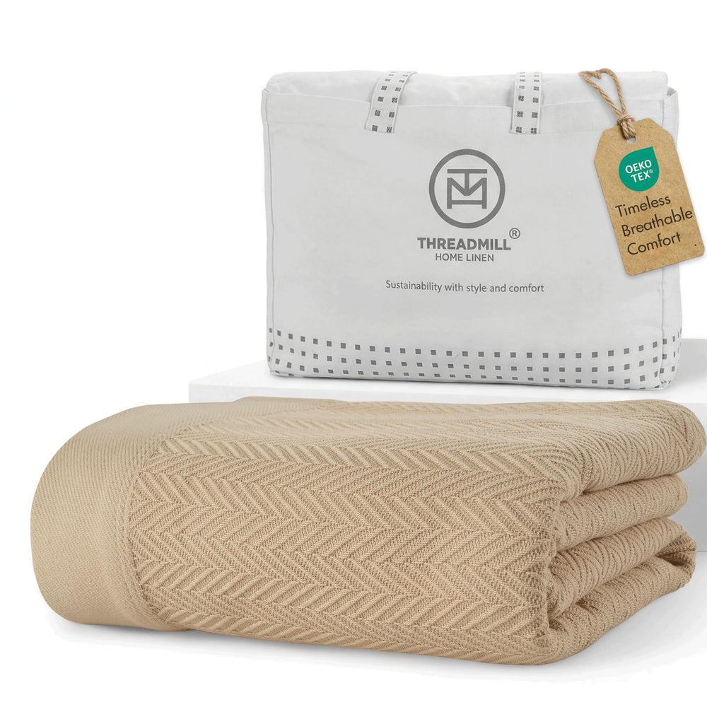 Threadmill face avant du plaid beige montrant élégance et douceur