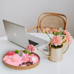 Threeheng sable rose texture visible pour motifs apaisants