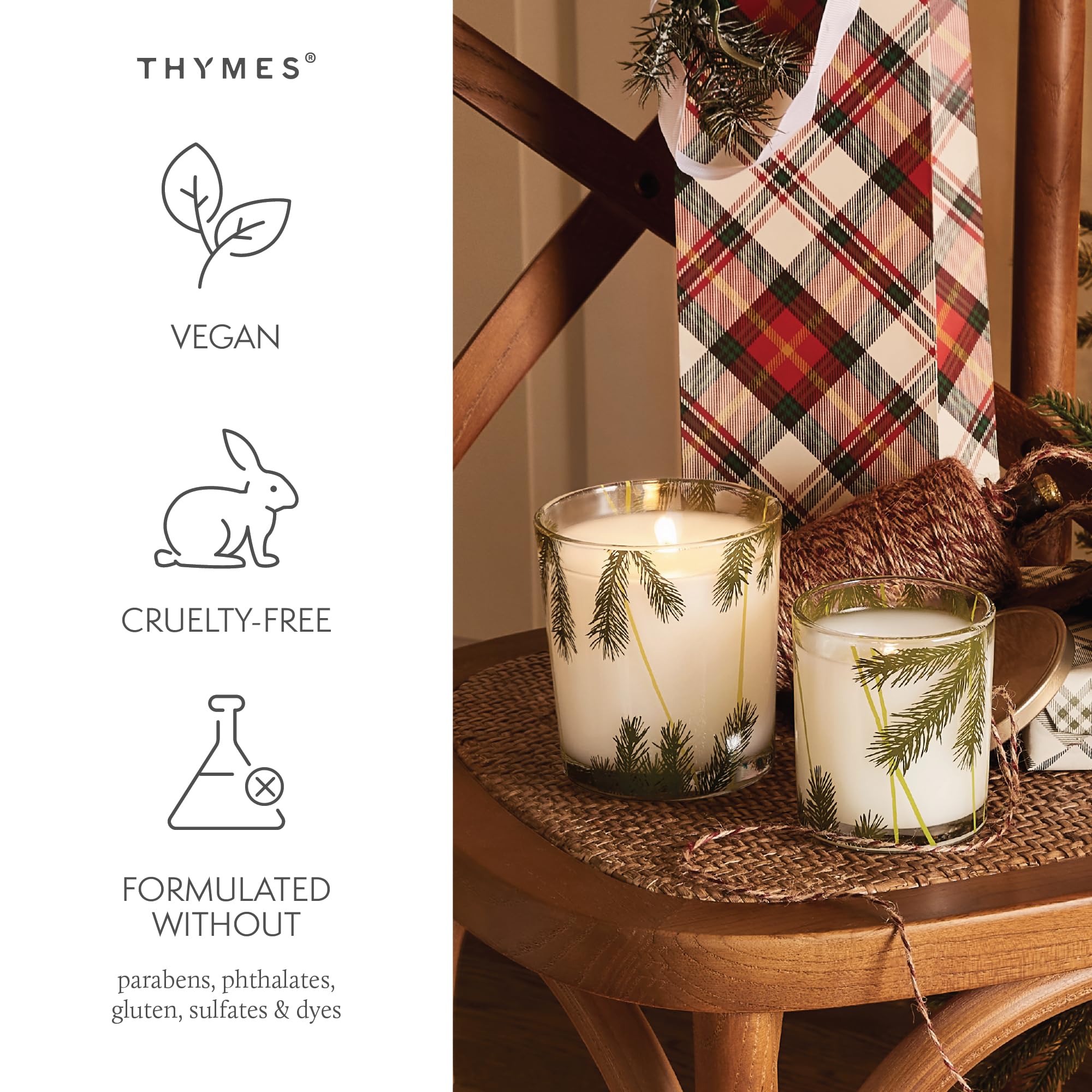 Thymes Frasier Fir texture de cire montrant une surface lisse pour diffusion uniforme