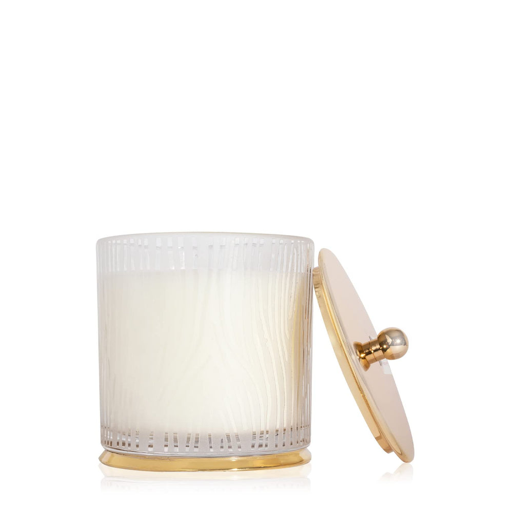 Thymes Frasier Fir vue avant du pot givré décoratif et parfum pin
