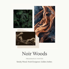 Bougie Thymes Noir Woods allumée créant ambiance chaleureuse