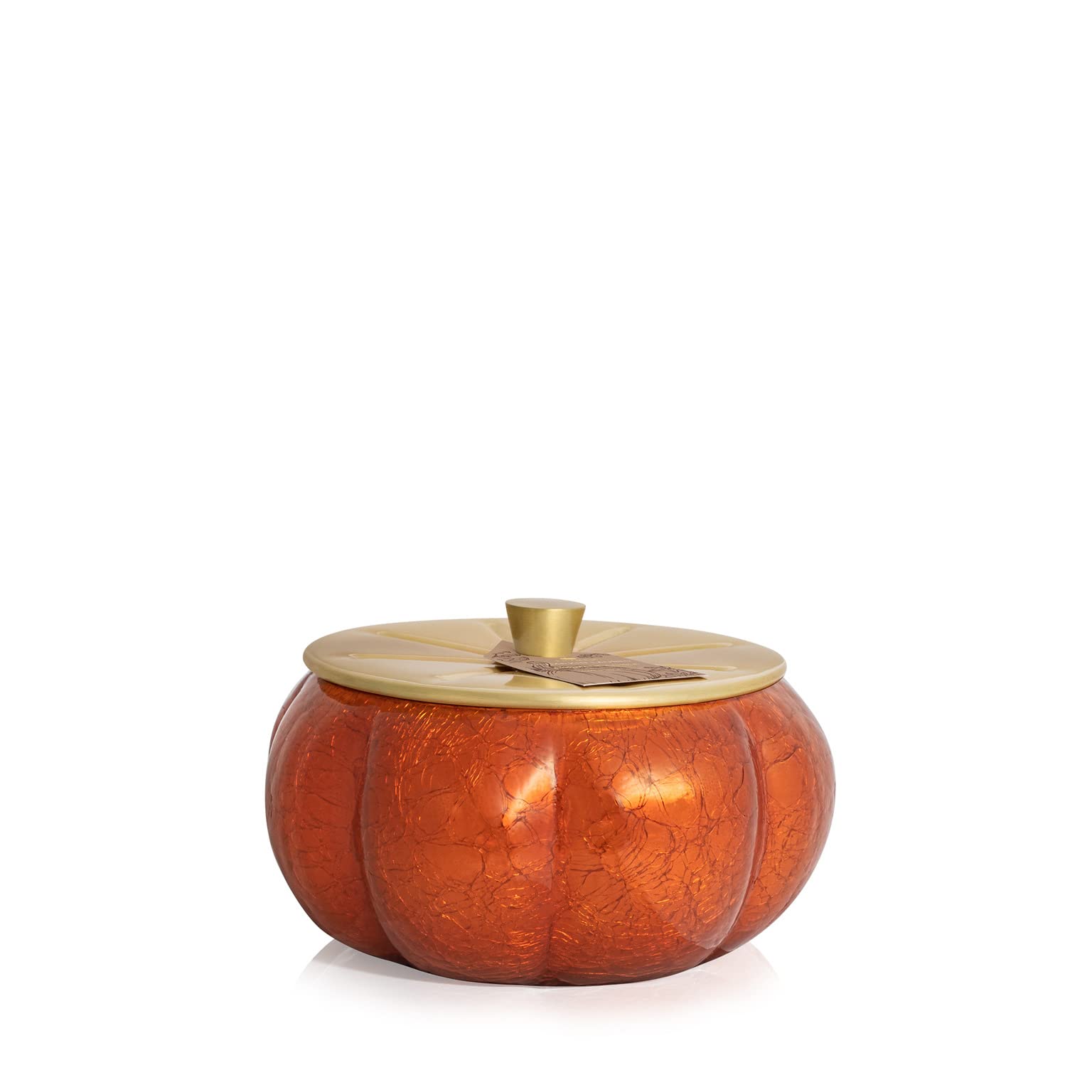 Thymes Pumpkin Laurel devant montrant la forme de citrouille et décor automnal