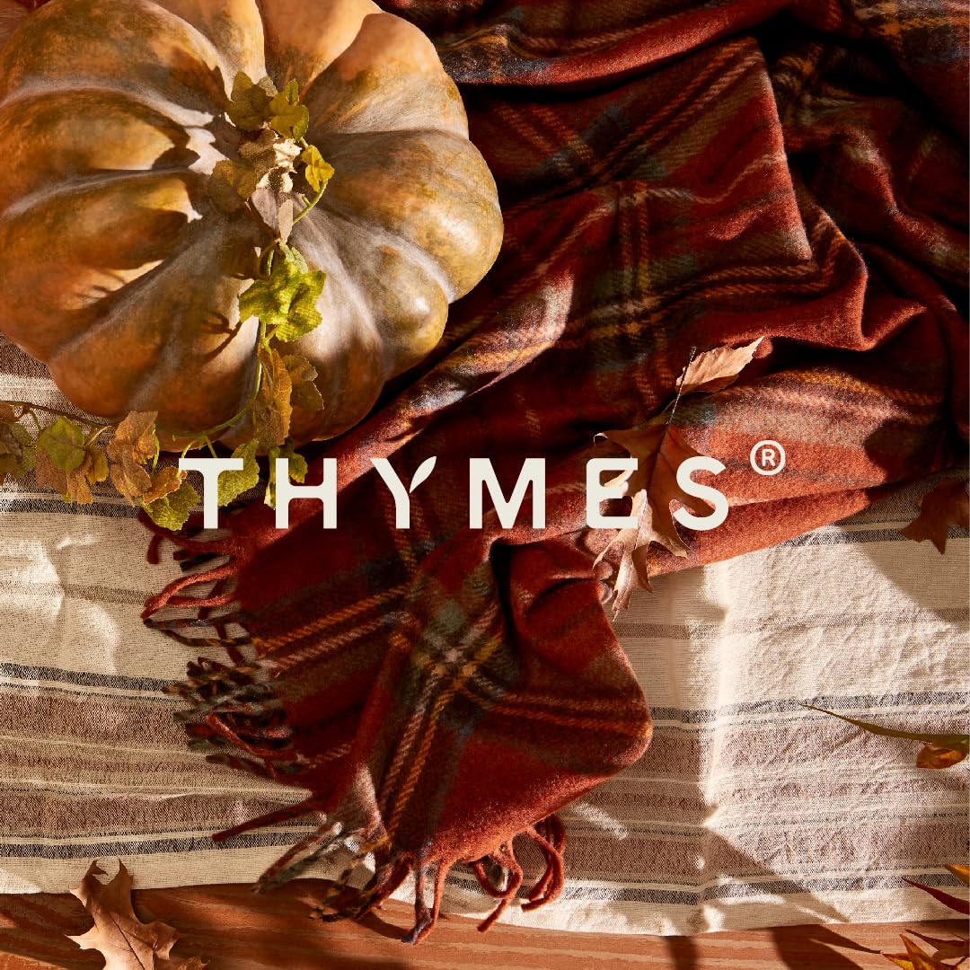 Thymes Pumpkin Laurel détail de l'étiquette indiquant parfum et fabrication USA