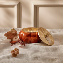 Thymes Pumpkin Laurel profil avec finition orange brûlé pour une touche élégante