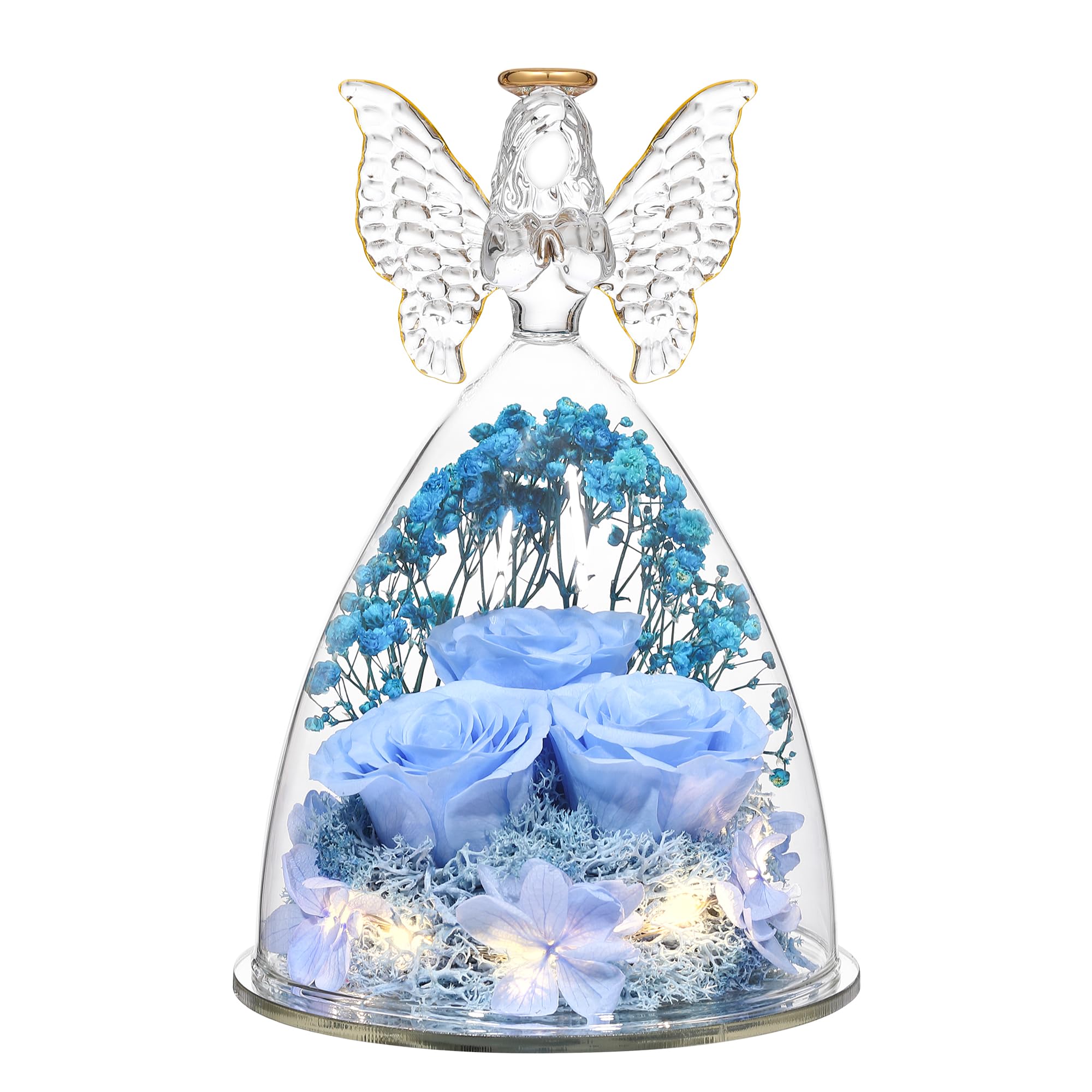 Tiaronics figurine ange posée sur table nuit apportant douceur et ambiance