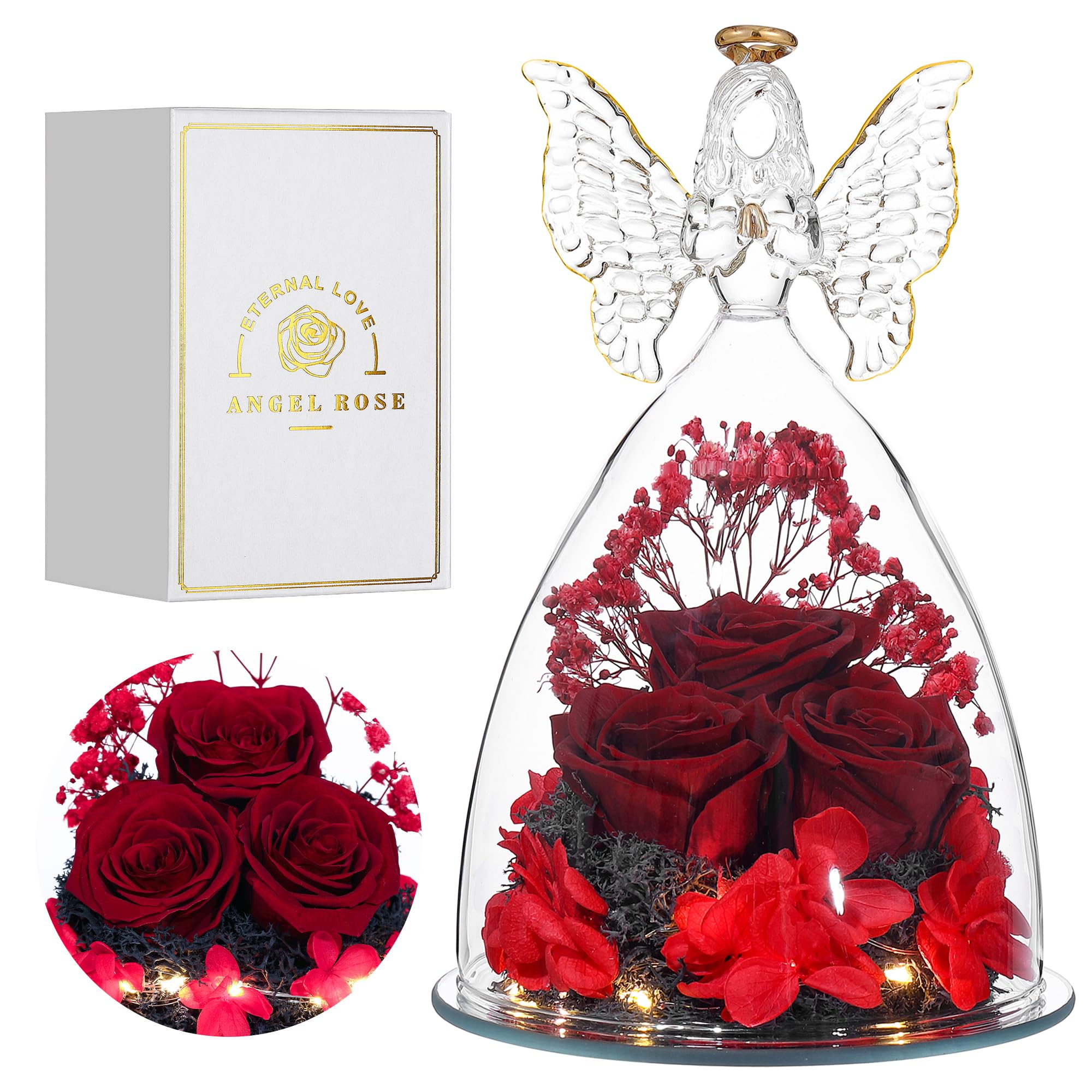 Tiaronics figurine ange face montrant élégance et décoration durable