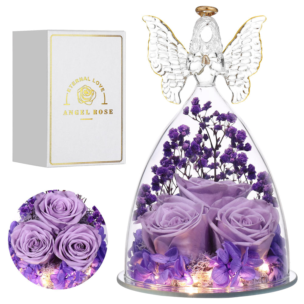Tiaronics figurine ange verre face montre détail décoratif et élégance
