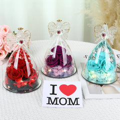 Tiaronics figurine profil en verre illustrant la finition artisanale et finesse
