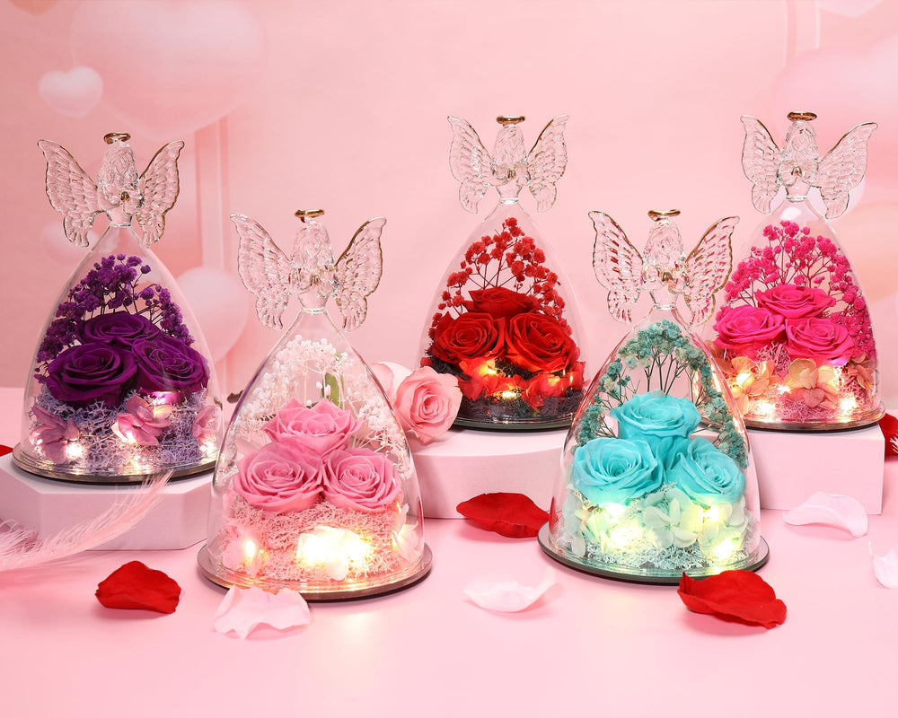 Tiaronics ange posé sur table de nuit offrant ambiance apaisante et décorative