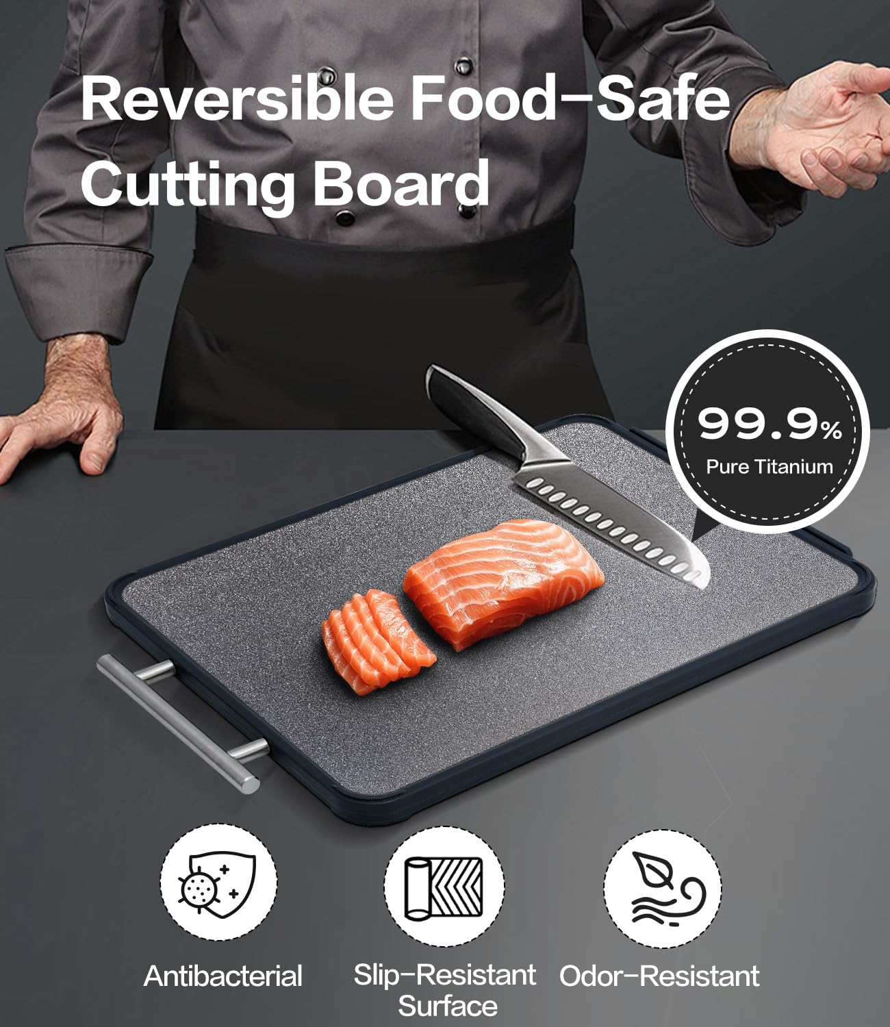 Tibbicc bord en silicone stabilise la planche pour découpes sûres