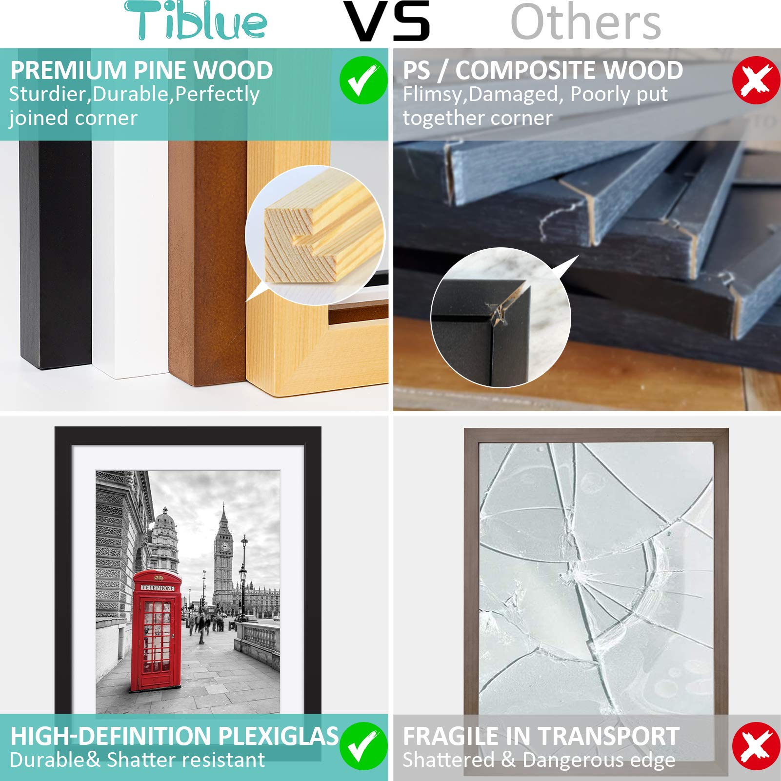 Tiblue dos du cadre montrant fixations et béquille pratiques