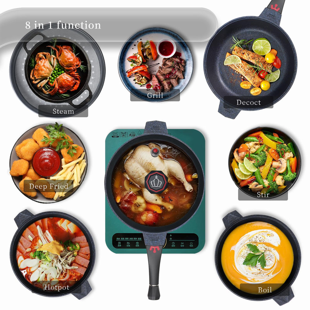 TIBORANG gros plan surface titanium antiadhésive pour cuisson sans matière grasse