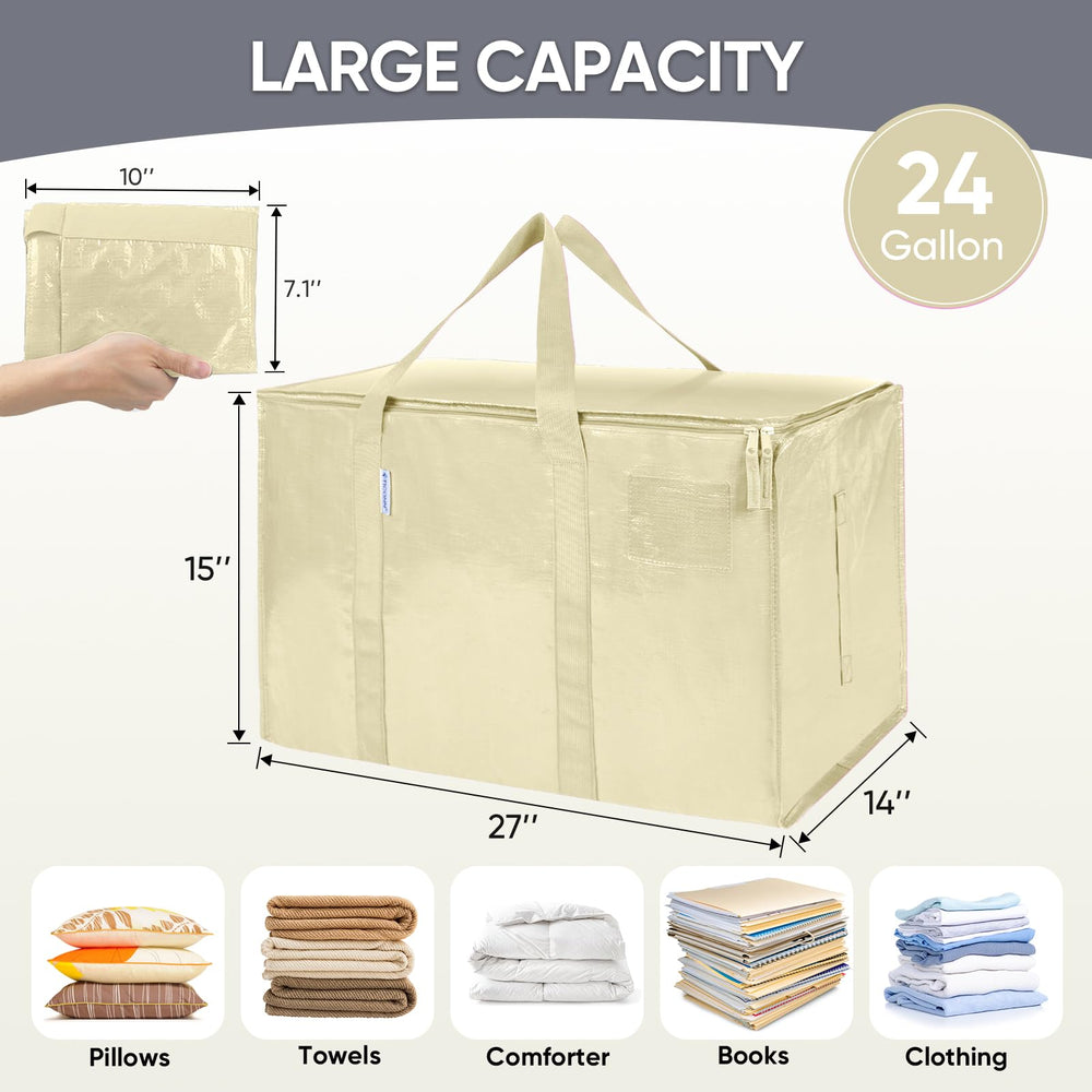 TICONN sac plié à plat pour un rangement compact et gain de place