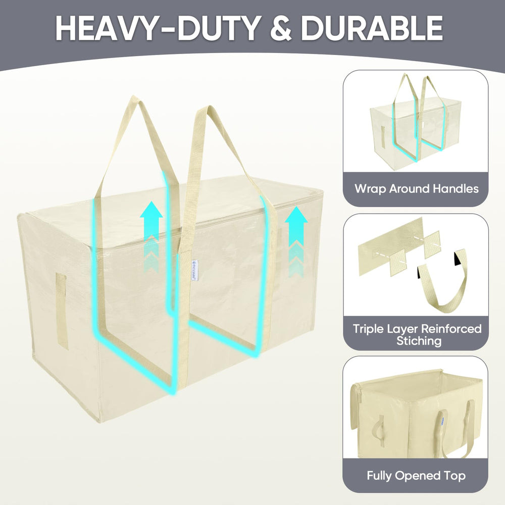 TICONN poignées renforcées entourant le sac pour un transport stable
