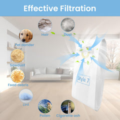 TidiRob tissu filtrant gros plan retenant poussières et allergènes