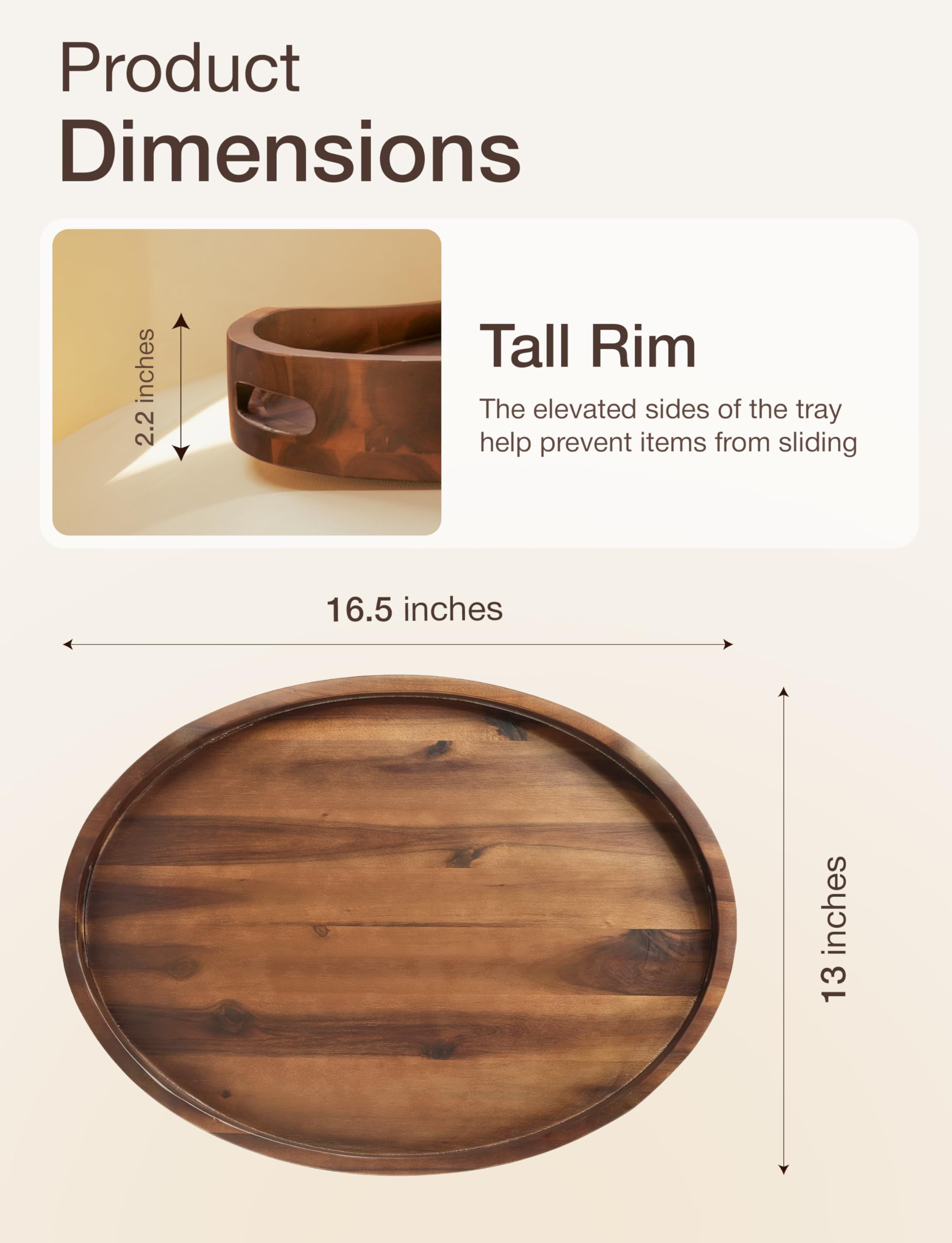 TIDITA gros plan sur le grain d'acacia révélant l'aspect unique et durable du bois