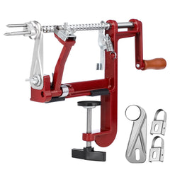 tigwin vue de face de l'éplucheur rouge profond montrant design et robustesse