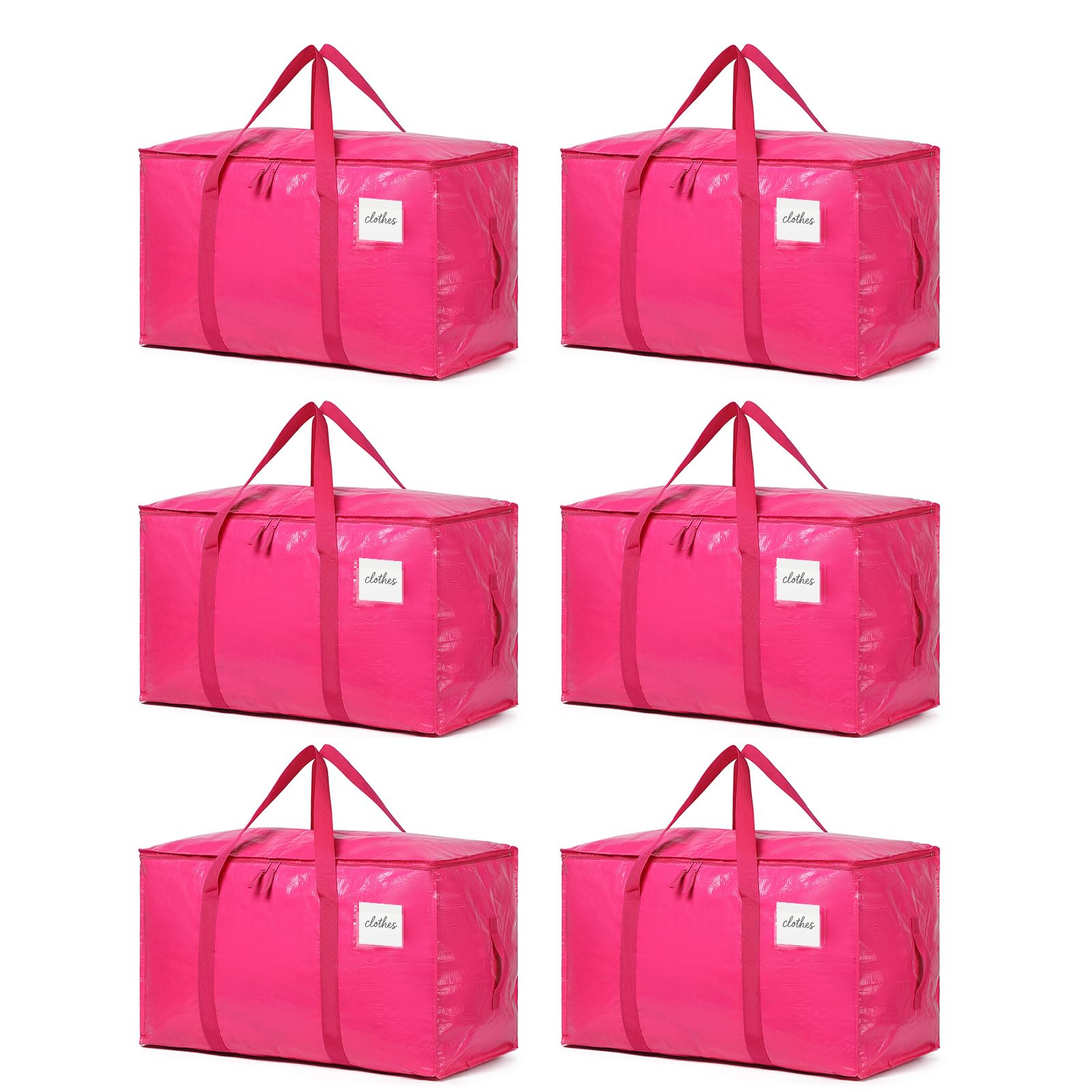 TIIOCTI sac de déménagement face avant coloris Hot Pink, visibilité et capacité