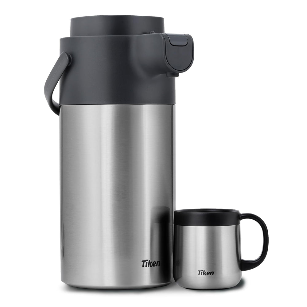 Tiken airpot surface inox 18/8 mettant en avant durabilité et hygiène