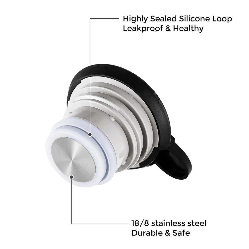 Tiken carafe détail acier inox 18/8 durable et hygiénique