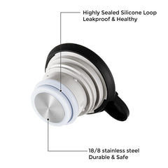 Tiken carafe détail acier inox 18/8 durable et hygiénique