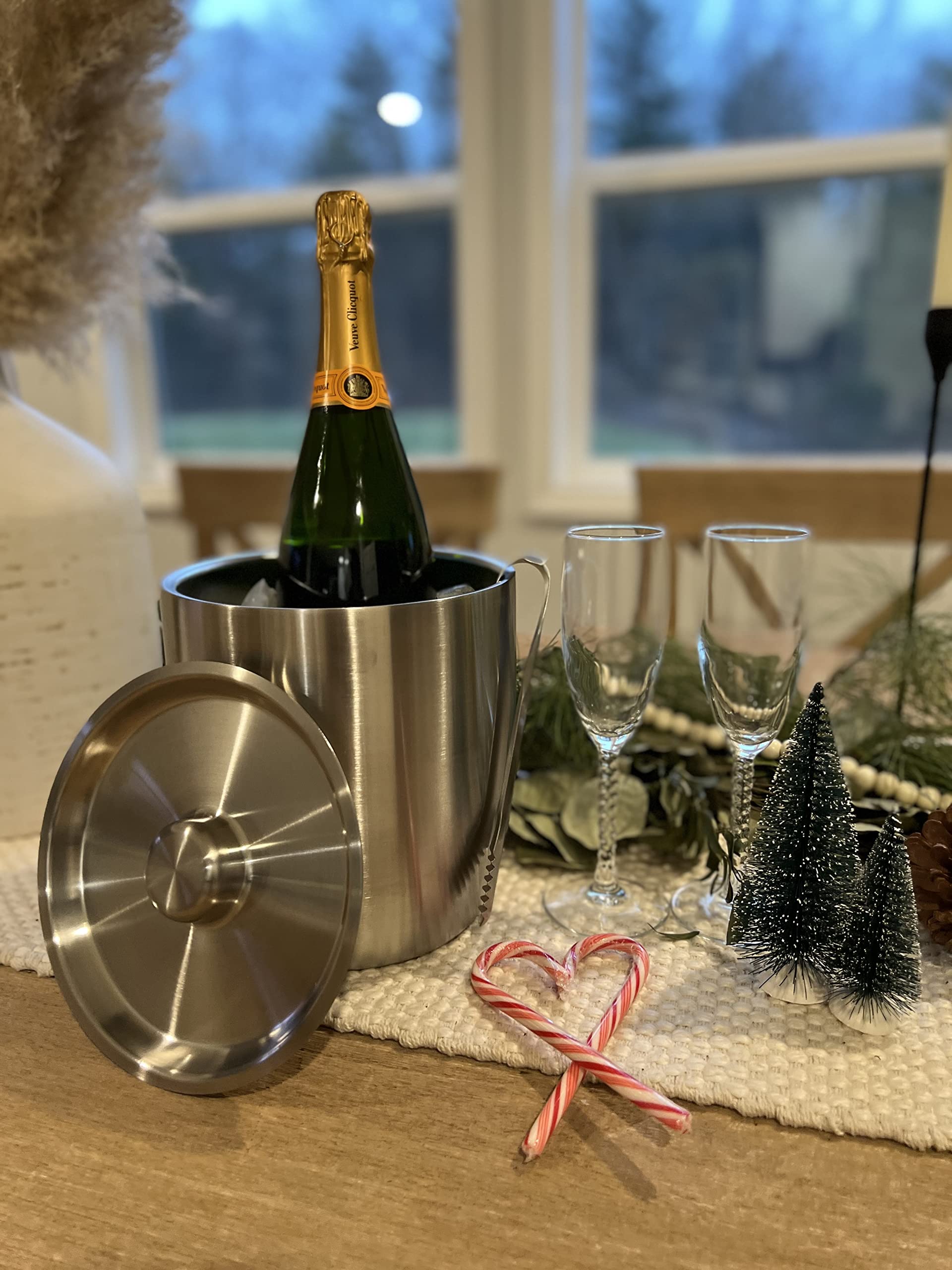 Tiken seau à glace avec bouteille, maintien au frais d'un champagne