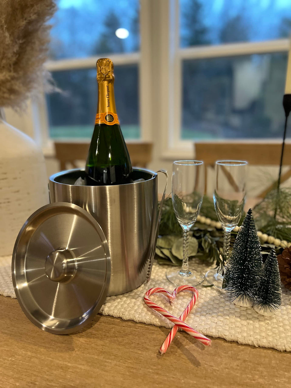Tiken seau à glace avec bouteille, maintien au frais d'un champagne