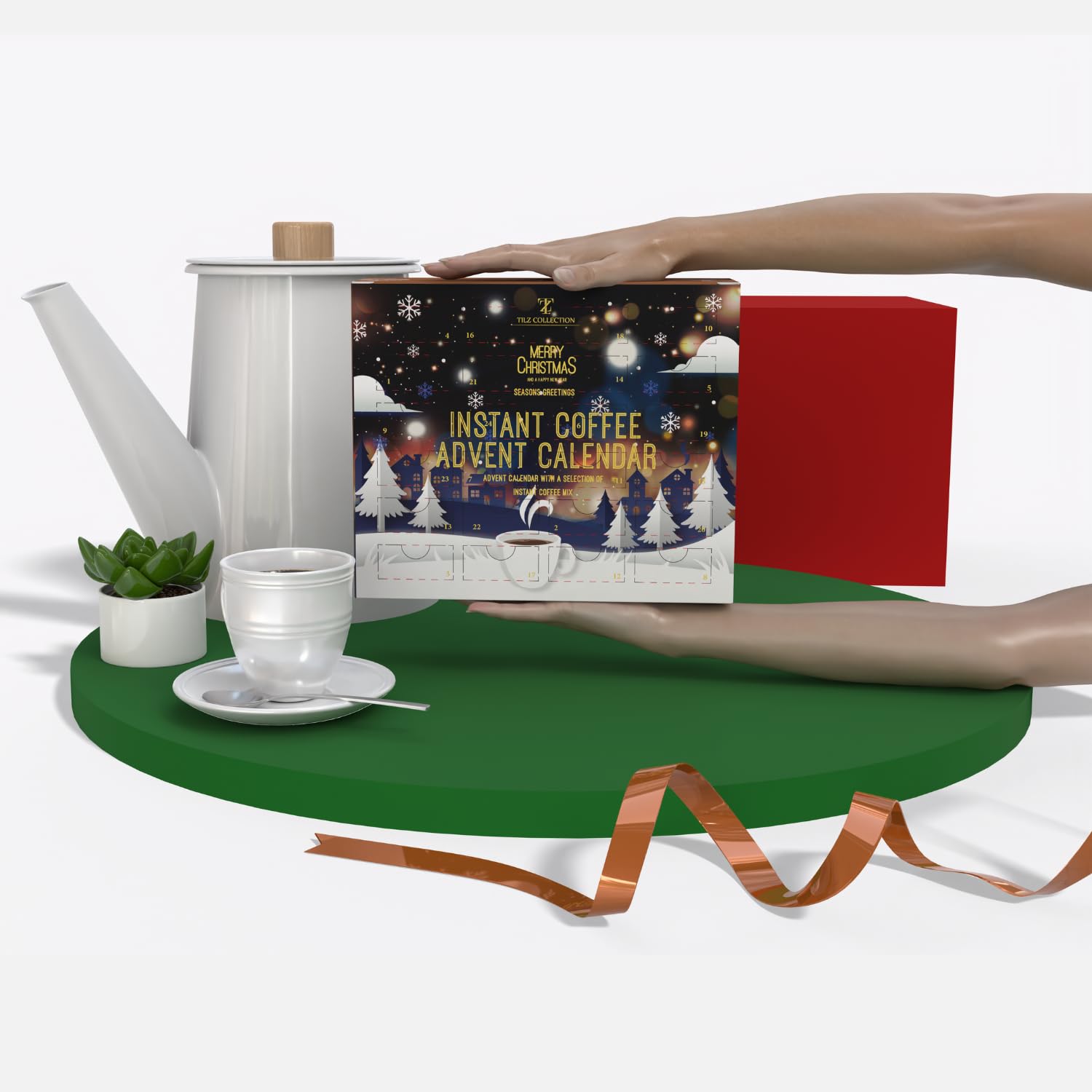 Tilz tasse prête caramel latte illustrant saveur riche et réconfortante