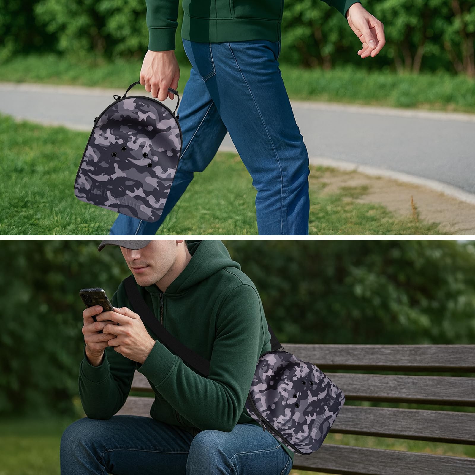 TimberAura comparaison taille avec casquette pour visualiser capacité 6–7