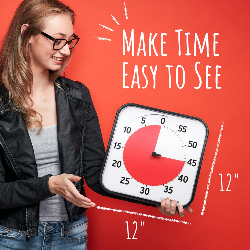 TIME TIMER carte effaçable incluse pour noter tâches visibles