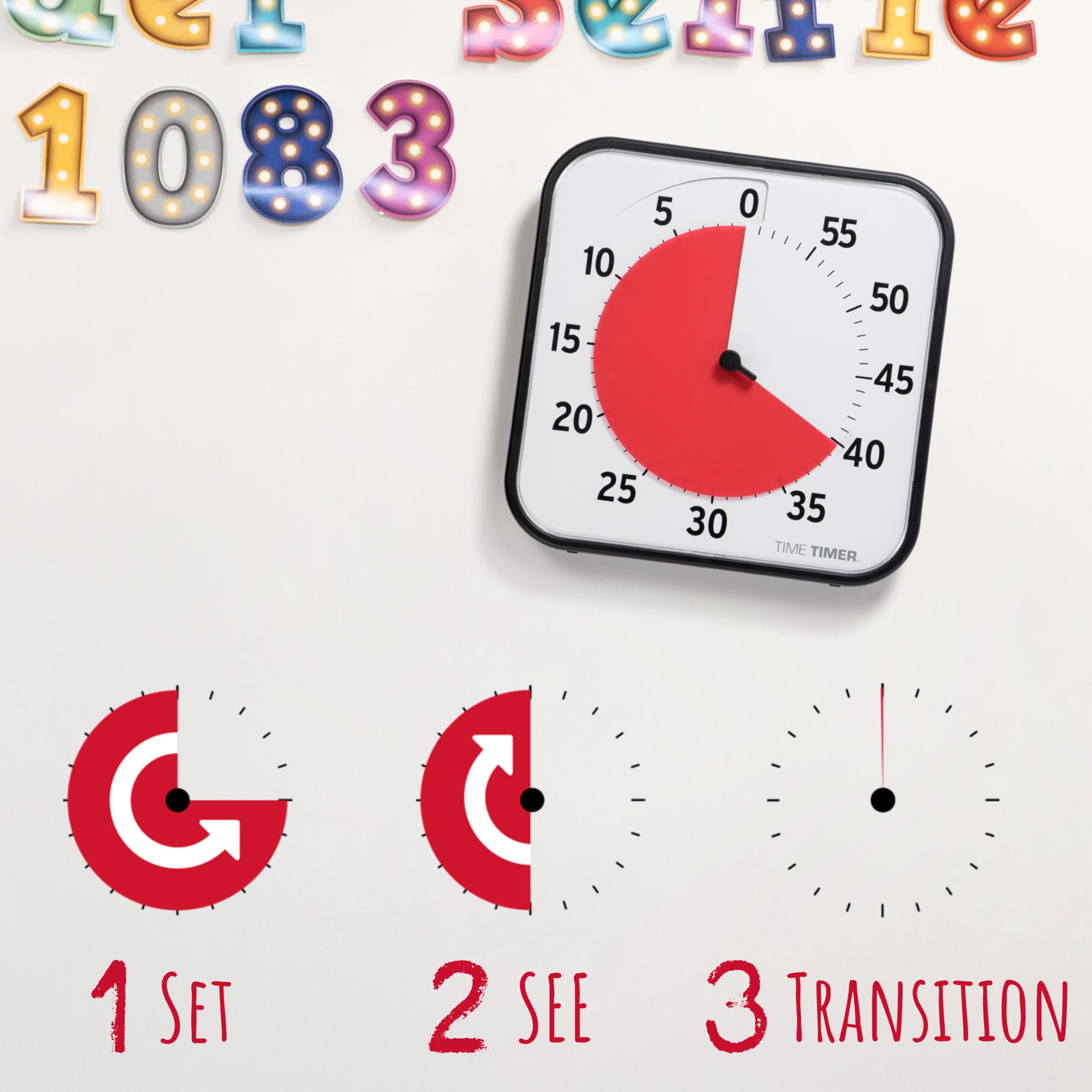 TIME TIMER utilisé sur table par enfant pour concentrer activité