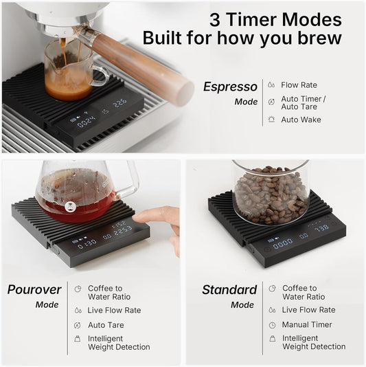TIMEMORE gros plan plateau en verre facile à nettoyer et durable