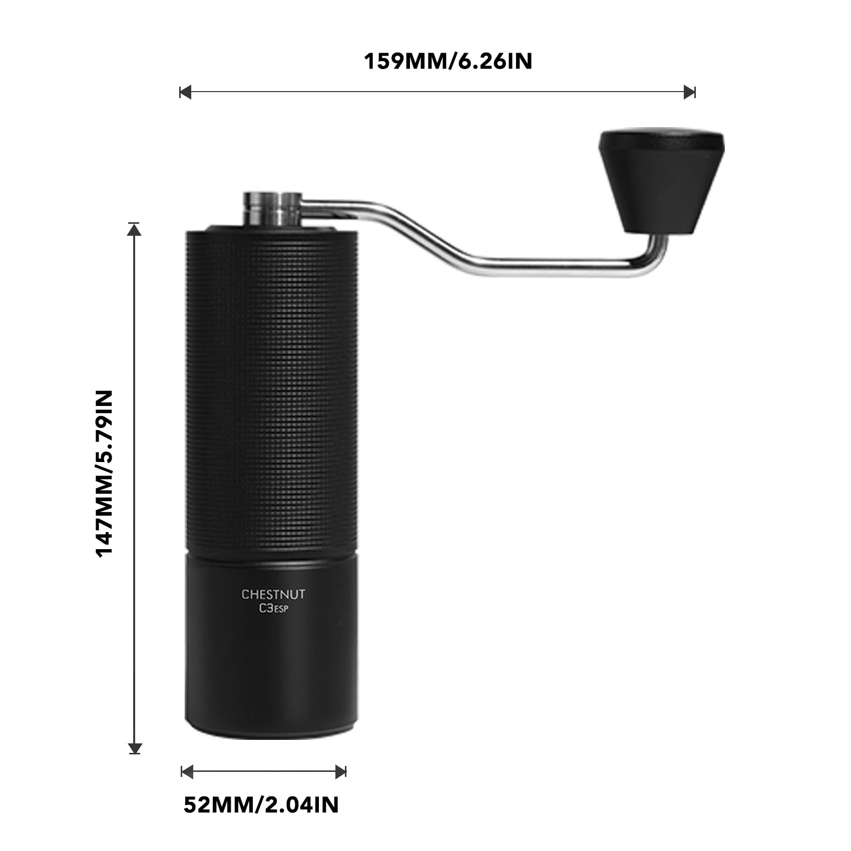 TIMEMORE mouture vers porte-filtre illustrant compatibilité espresso et filtre