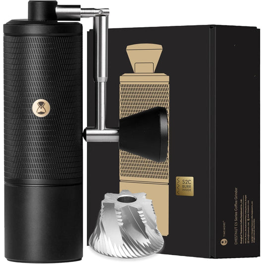 TIMEMORE C5 Pro face avant montrant design mat et prise en main confortable