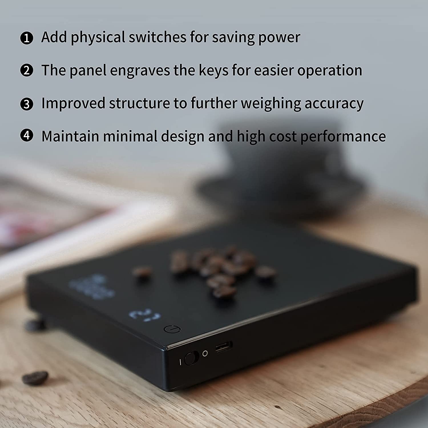 TIMEMORE port Type-C visible pour recharge pratique et rapide