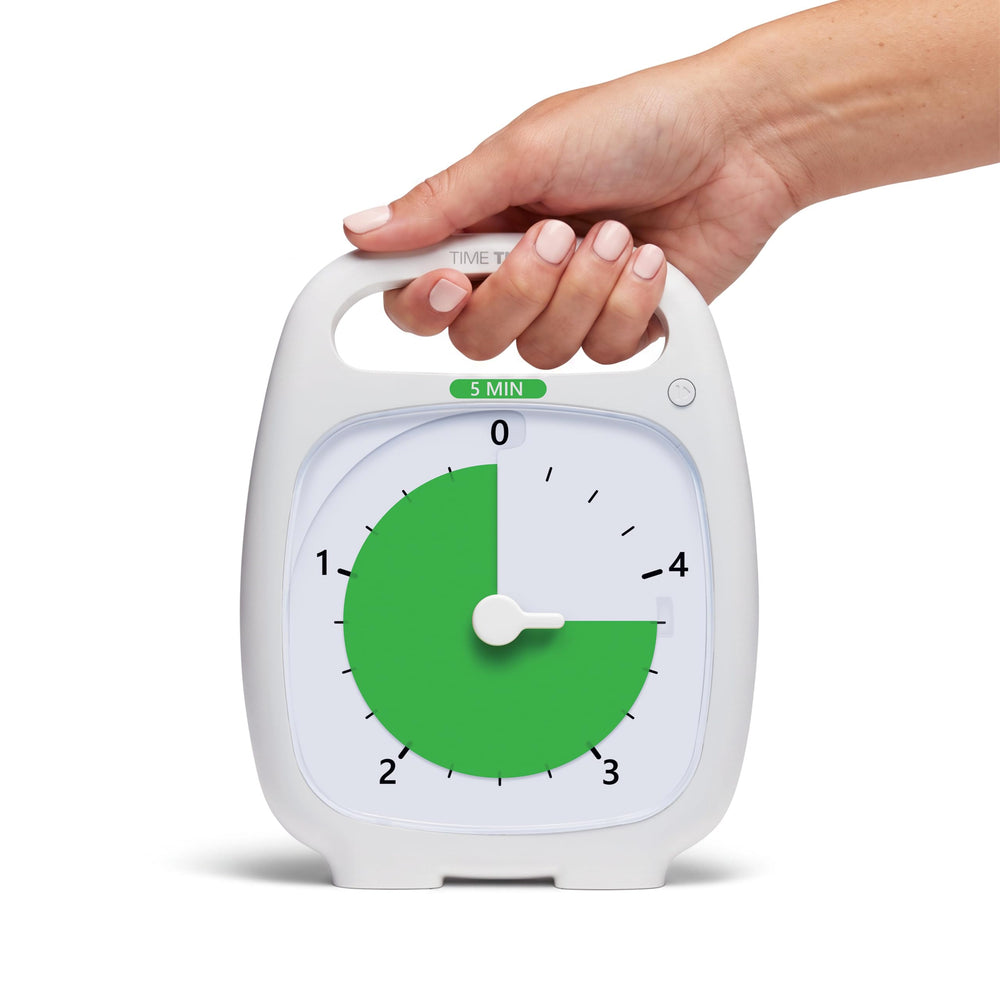 TIME TIMER face avant montrant disque coloré, facilite la lecture rapide du temps
