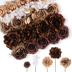 TINGE TIME face du coffret de 25 fleurs artificielles prêt à l’emploi